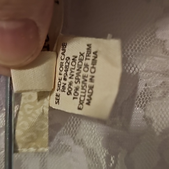 Derek Heart Sheer Lace Tank Top Plus 2X Metallic Lilac & Silver - Picture 5 of 8